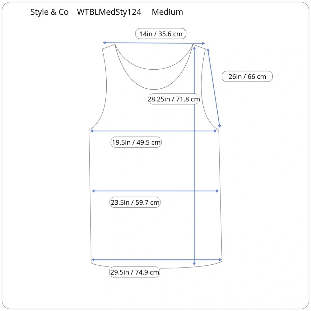 🔥NWT🔥 Style & Co. Women’s Printed Scoop Neck Swing Top - Picture 6 of 6